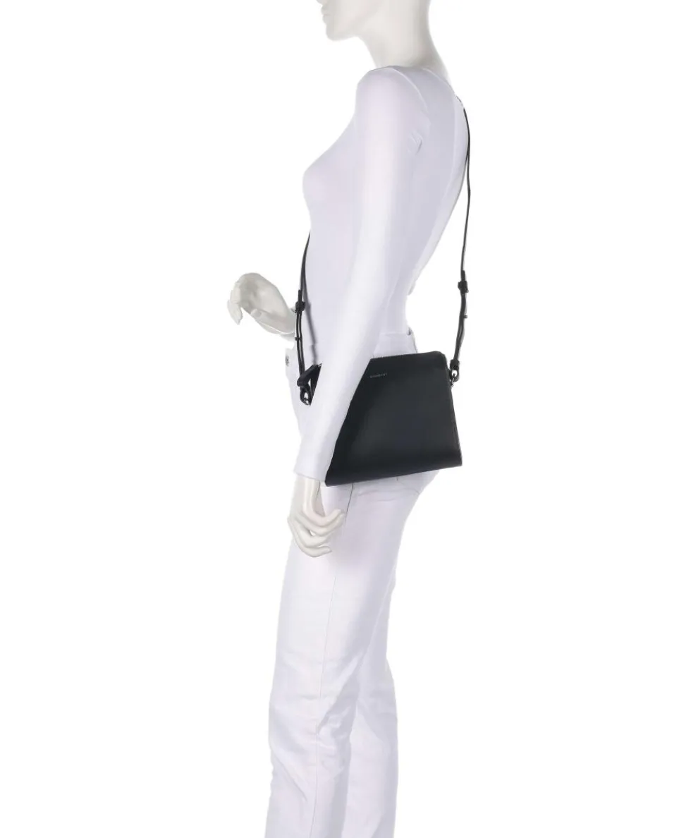 Leather Classics Frances Umhängetasche fein genarbtes Rindsleder schwarz