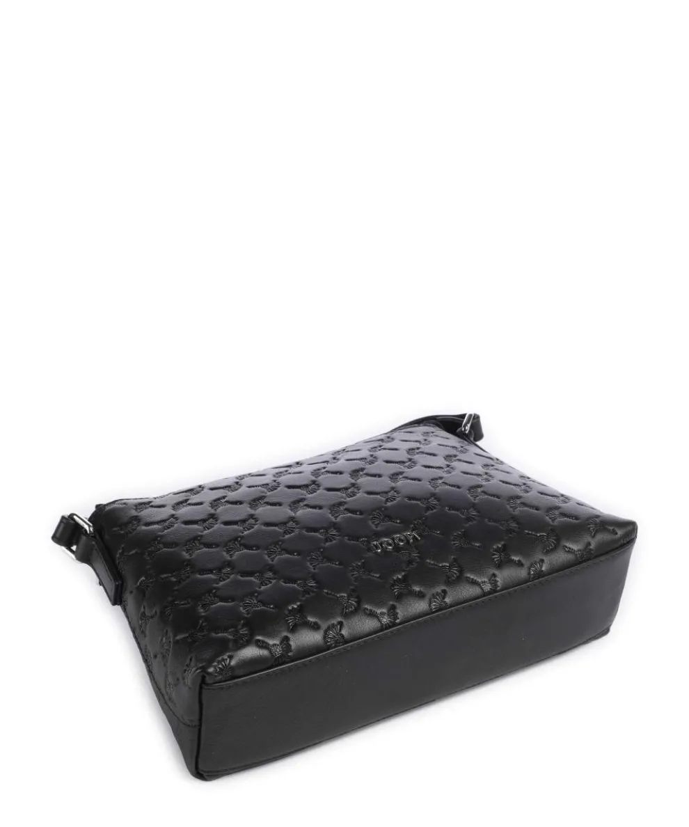 Leggero Stampa Karlie Umhängetasche geprägtes Kalbsleder schwarz