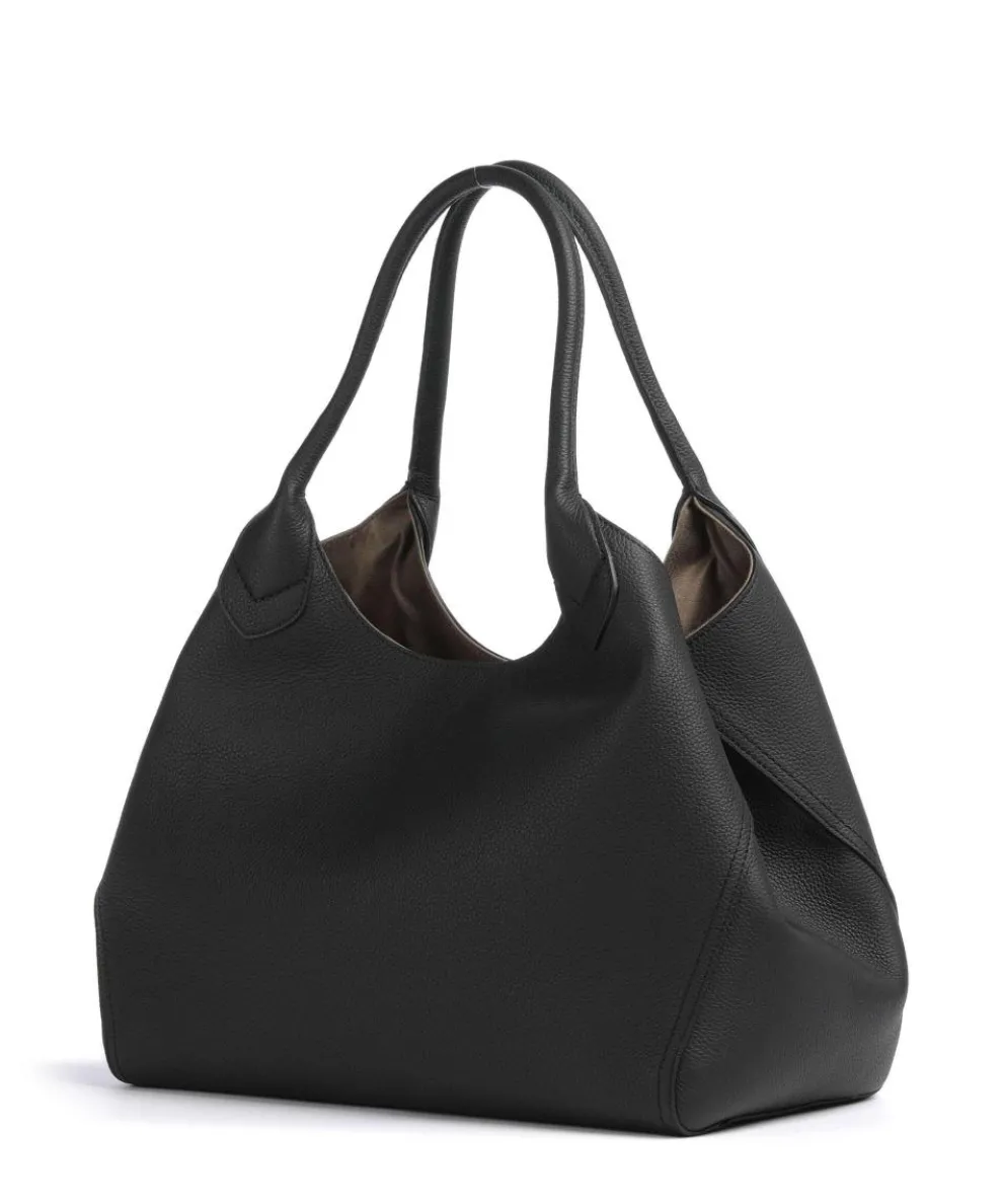 Lenah Shopper genarbtes Rindsleder schwarz