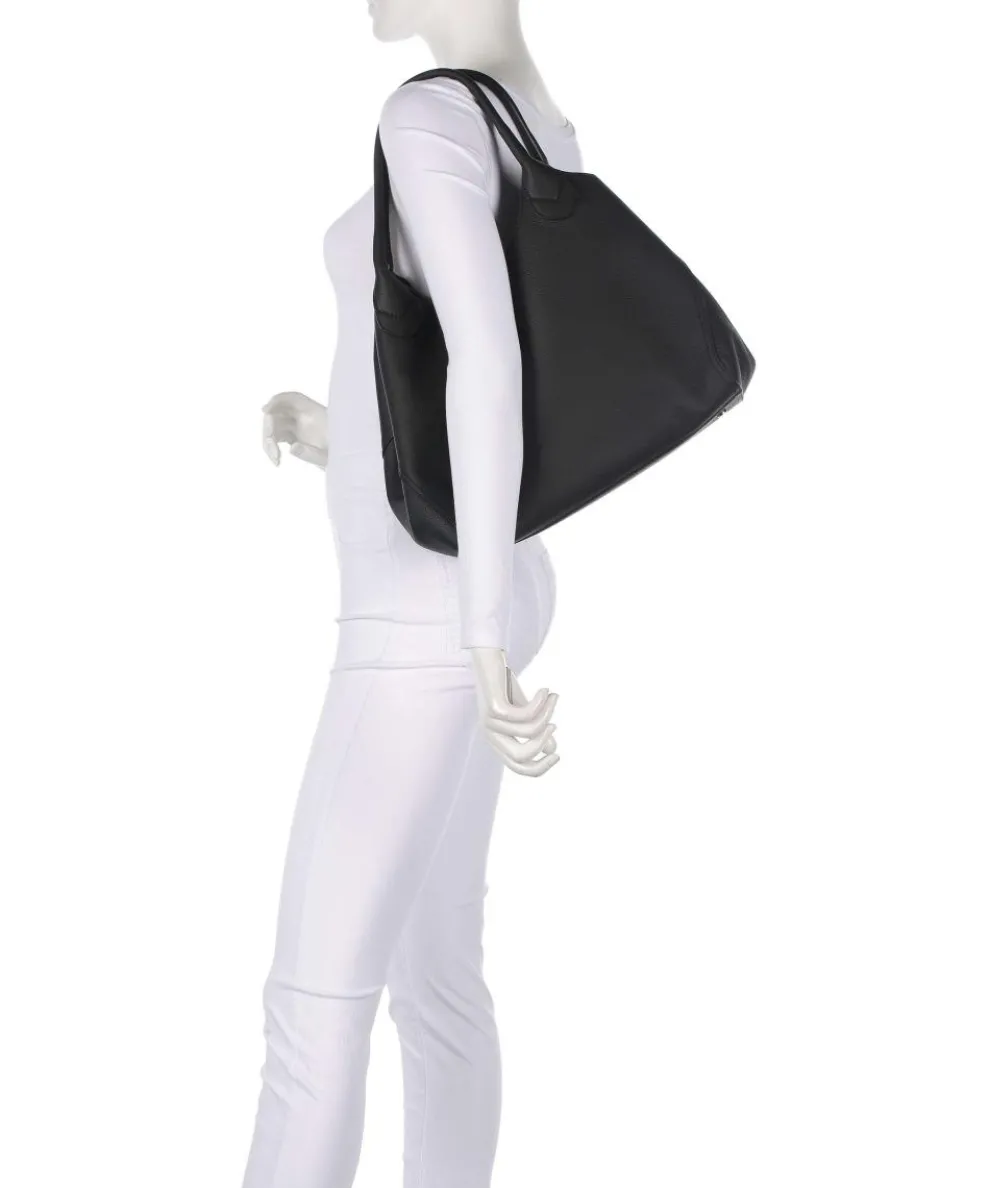 Lenah Shopper genarbtes Rindsleder schwarz