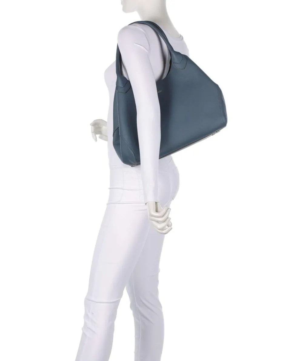 Lenah Shopper genarbtes Rindsleder blaugrau