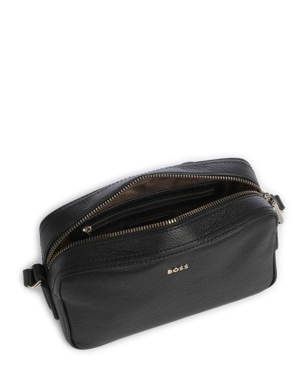 Lenah Umhängetasche genarbtes Rindsleder schwarz