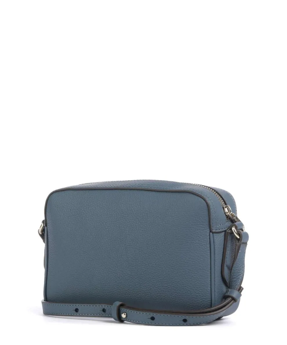 Lenah Umhängetasche genarbtes Rindsleder blaugrau