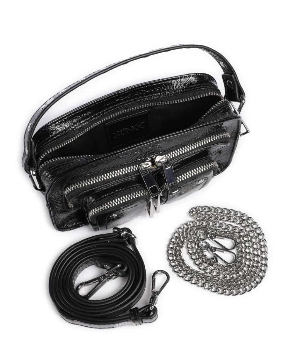 New Zealand Helena Umhängetasche geprägtes Leder schwarz