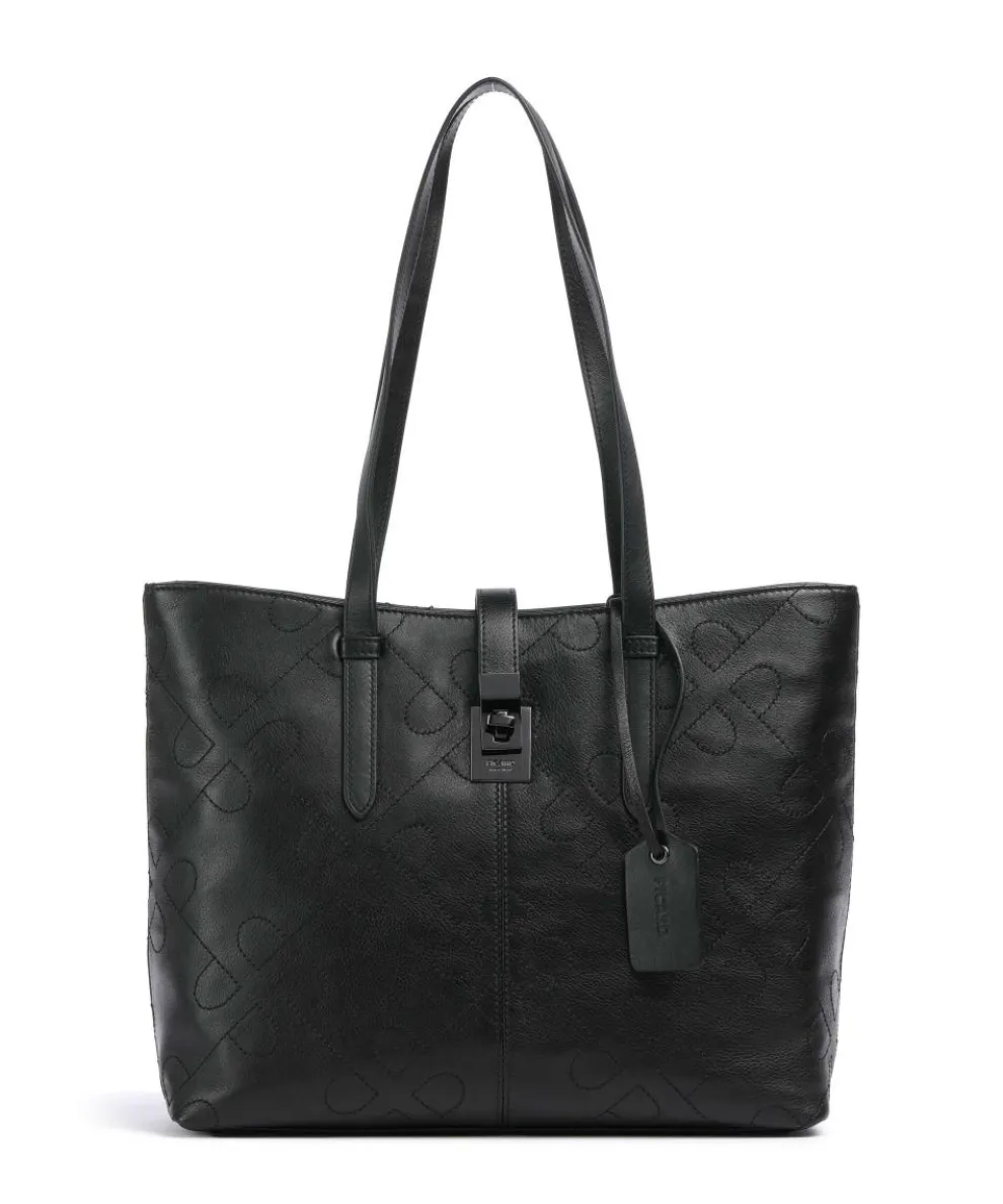 Liberty Shopper genarbtes Rindsleder schwarz