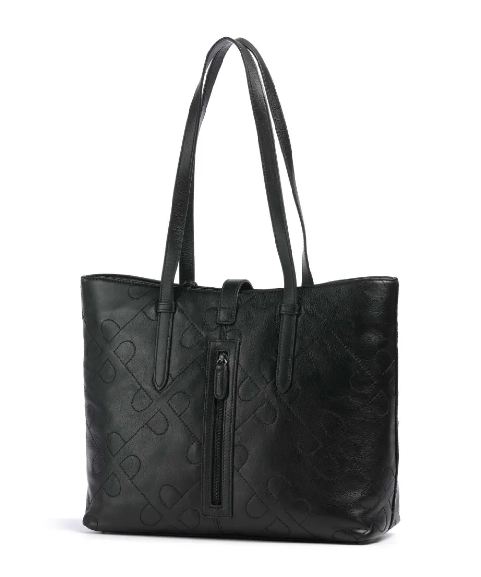 Liberty Shopper genarbtes Rindsleder schwarz