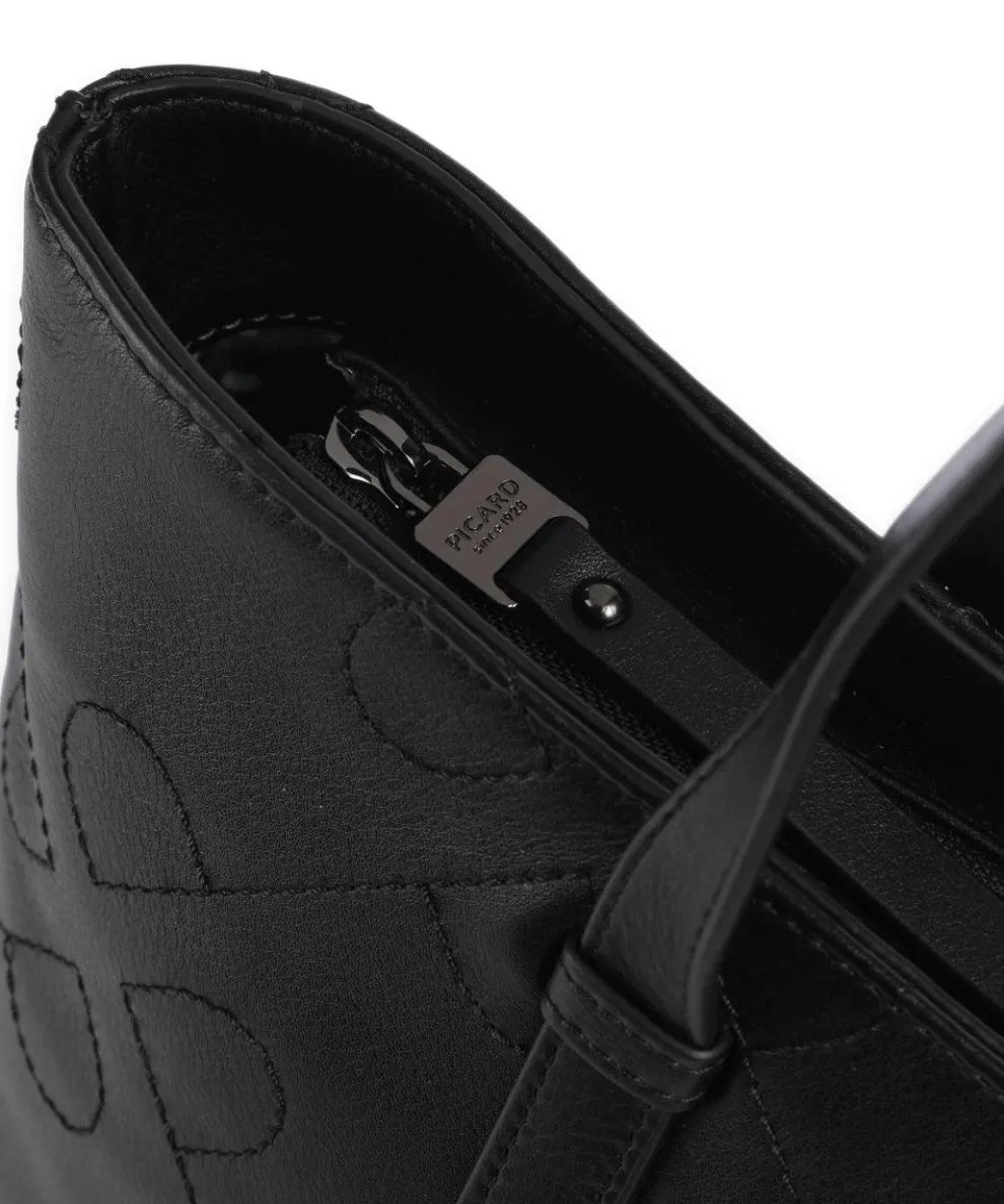 Liberty Shopper genarbtes Rindsleder schwarz