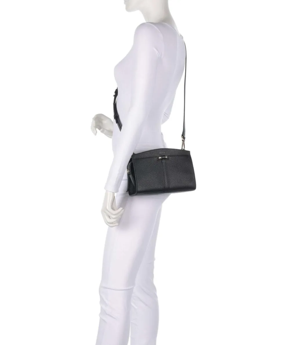 Lidney Umhängetasche genarbtes Rindsleder schwarz