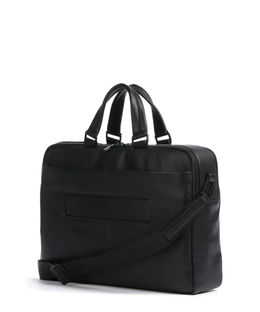 Liko Laptoptasche 15″ fein genarbtes Leder schwarz