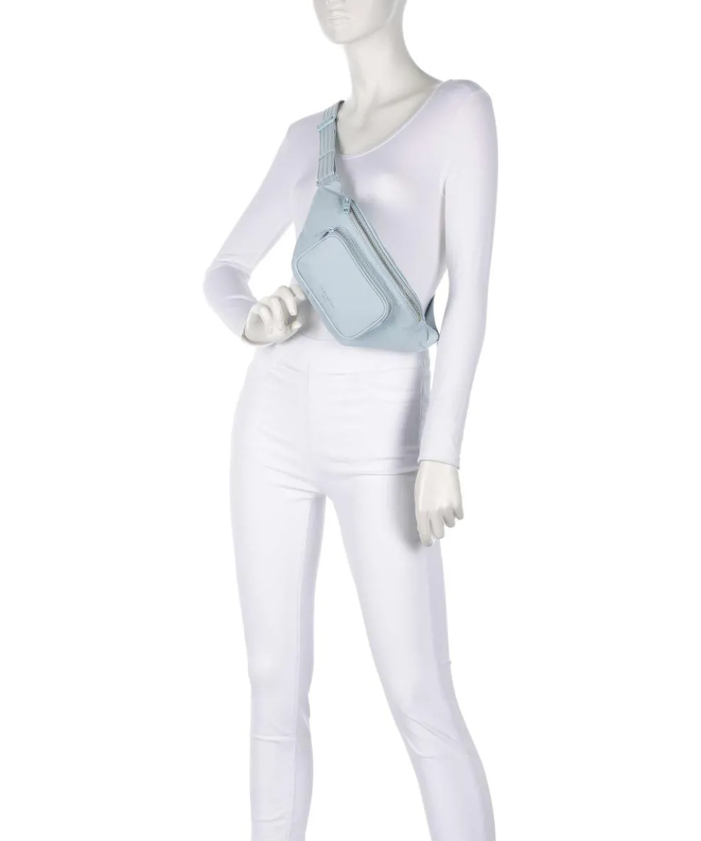 Lila Nylon M Gürteltasche Textil hellblau