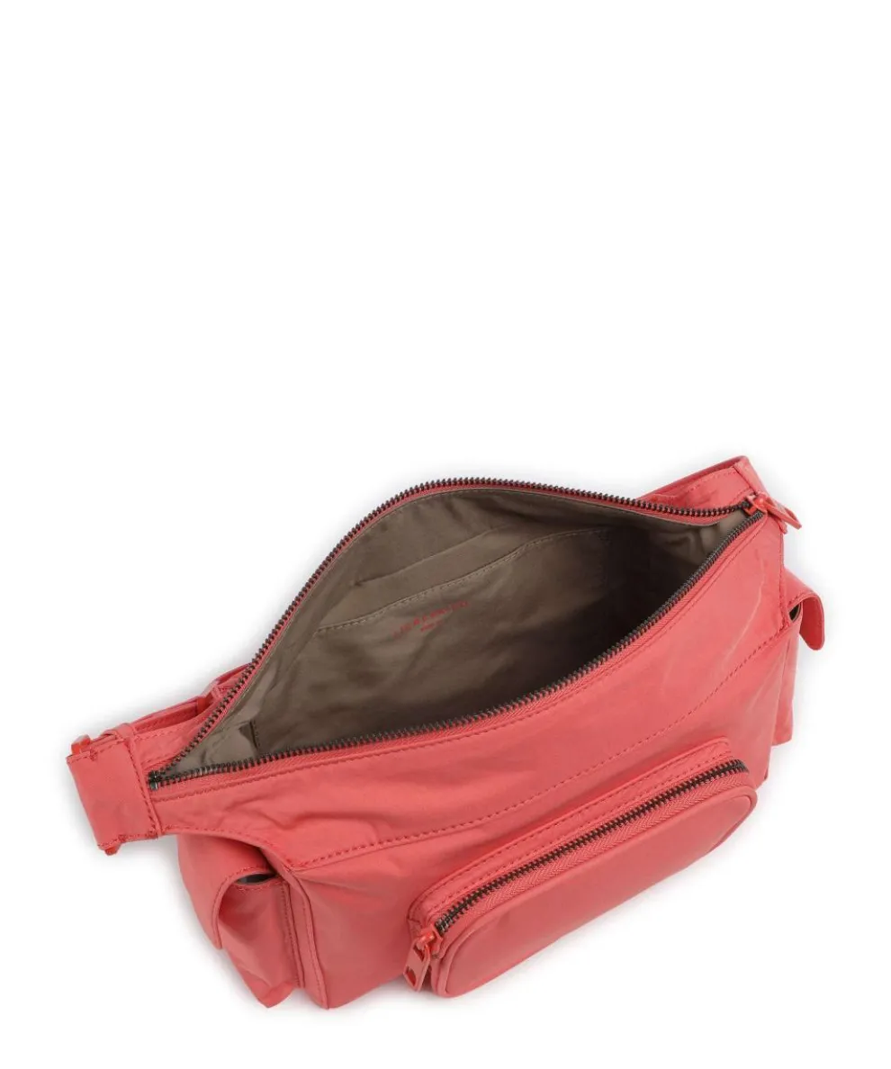 Lila Nylon S Schultertasche Textil koralle