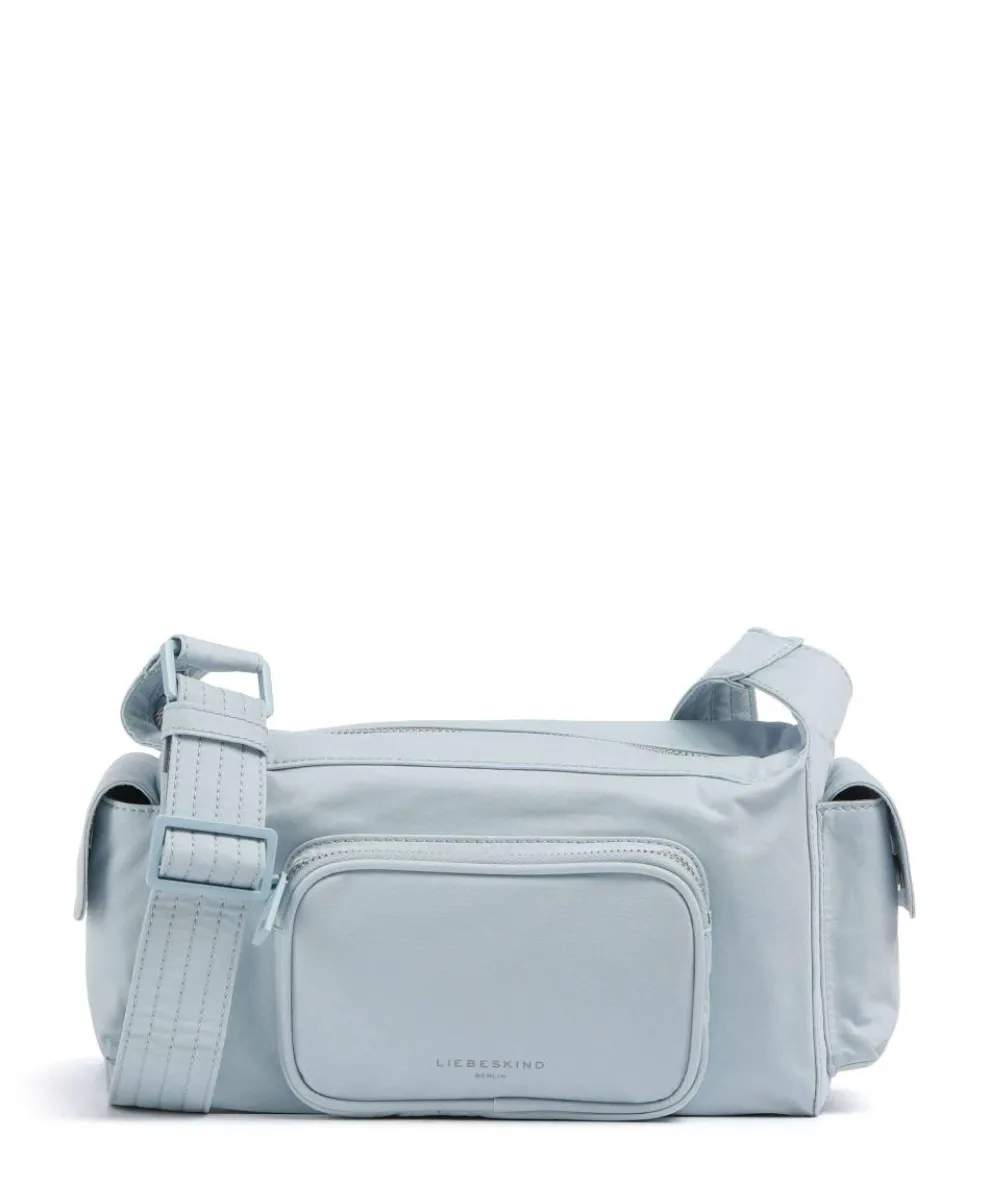 Lila Nylon S Schultertasche Textil hellblau