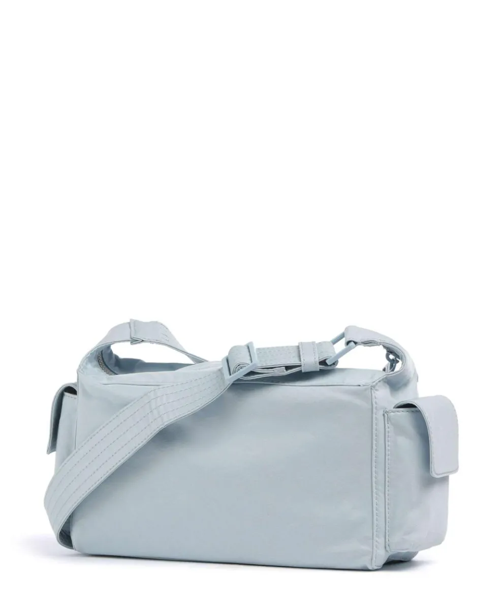 Lila Nylon S Schultertasche Textil hellblau