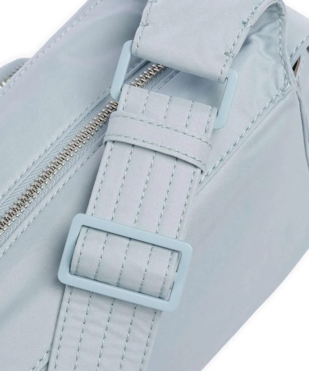 Lila Nylon S Schultertasche Textil hellblau