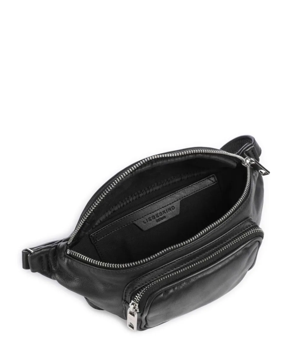 Lila Sheep Natural M Gürteltasche Schafsleder schwarz
