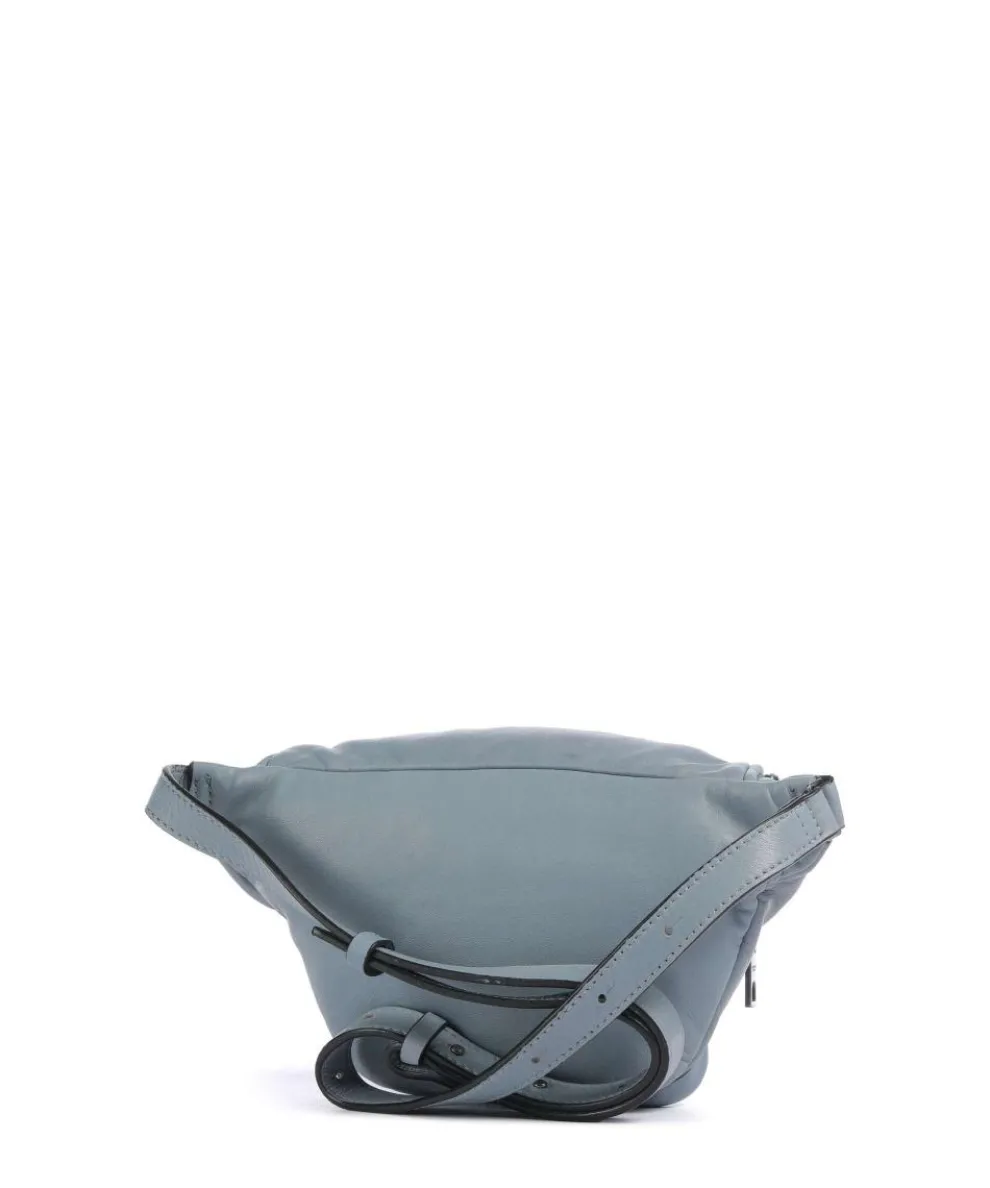 Lila Sheep Natural M Gürteltasche Schafsleder blaugrau