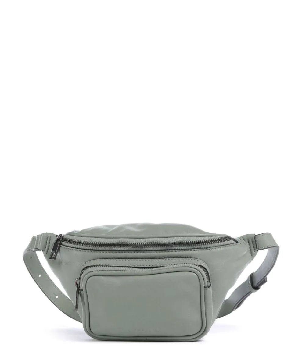 Lila Sheep Natural M Gürteltasche Schafsleder graugrün