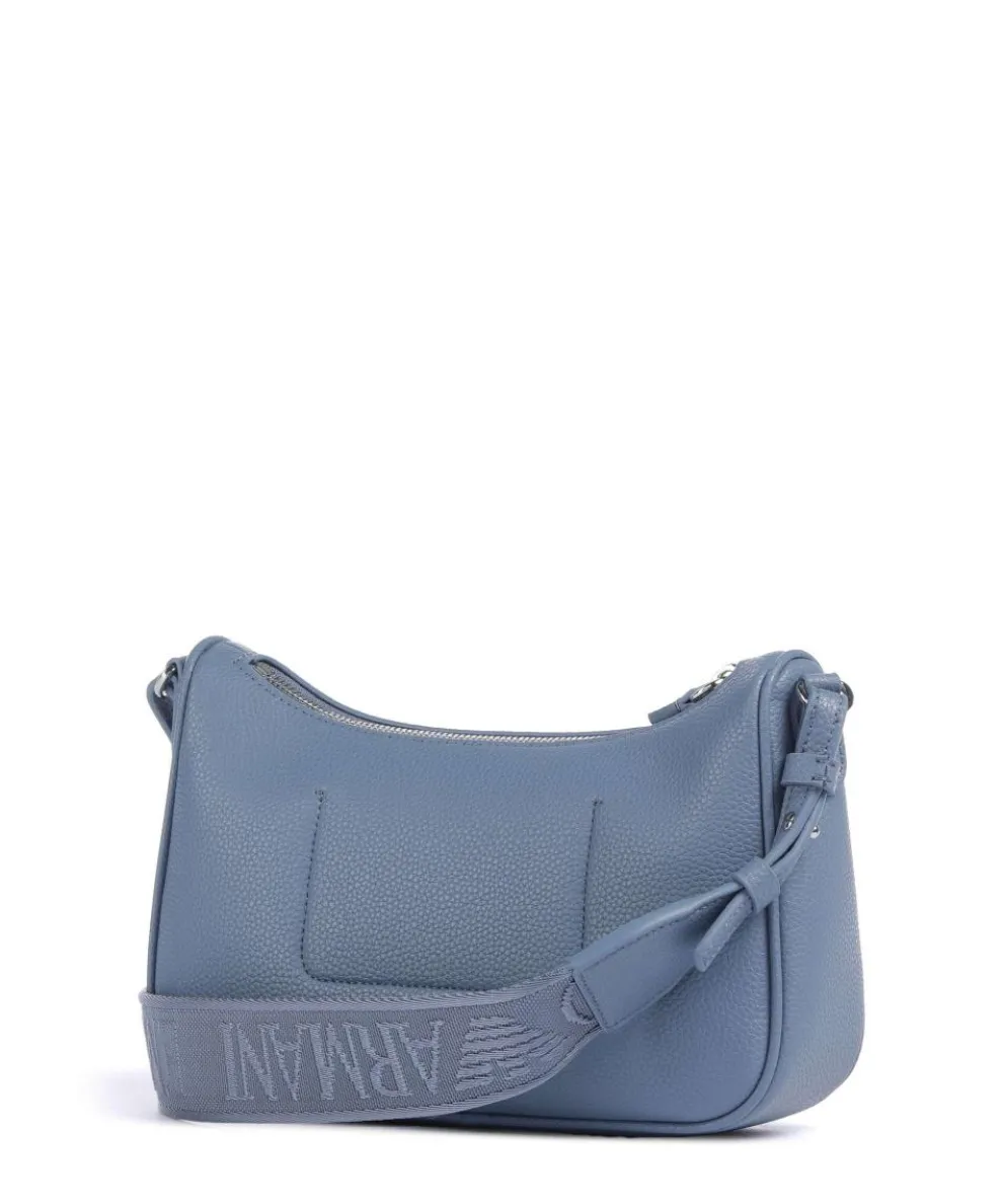 Lilly Umhängetasche Lederimitat blaugrau