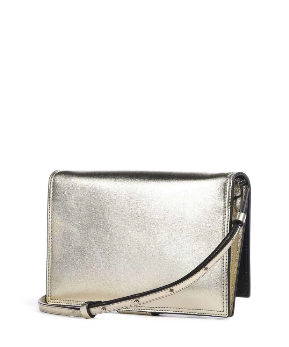 Lisa Metallic S Umhängetasche genarbtes Leder gold