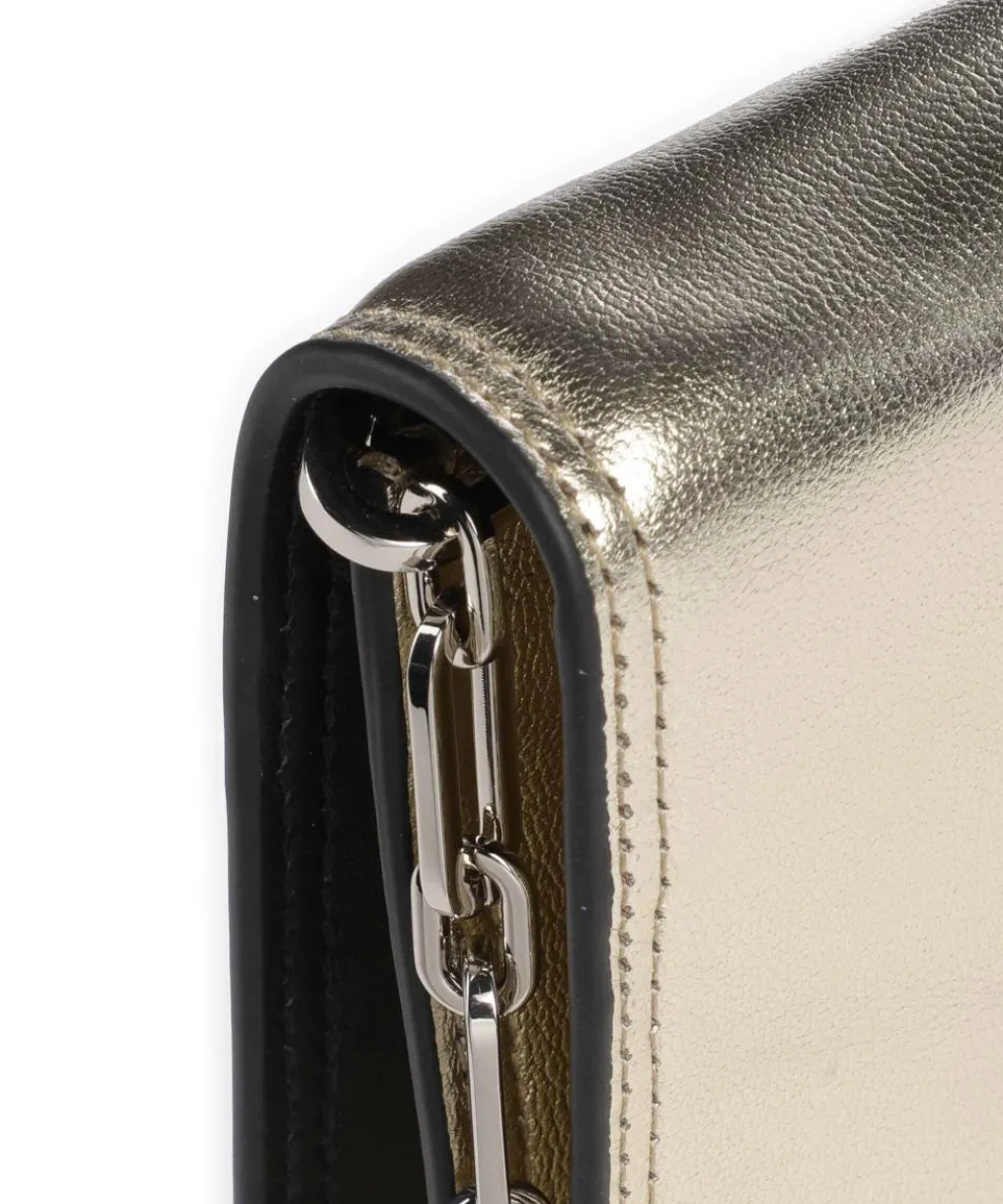 Lisa Metallic S Umhängetasche genarbtes Leder gold