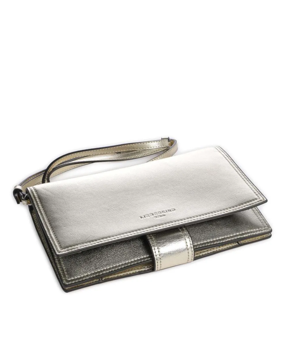 Lisa Metallic S Umhängetasche genarbtes Leder gold