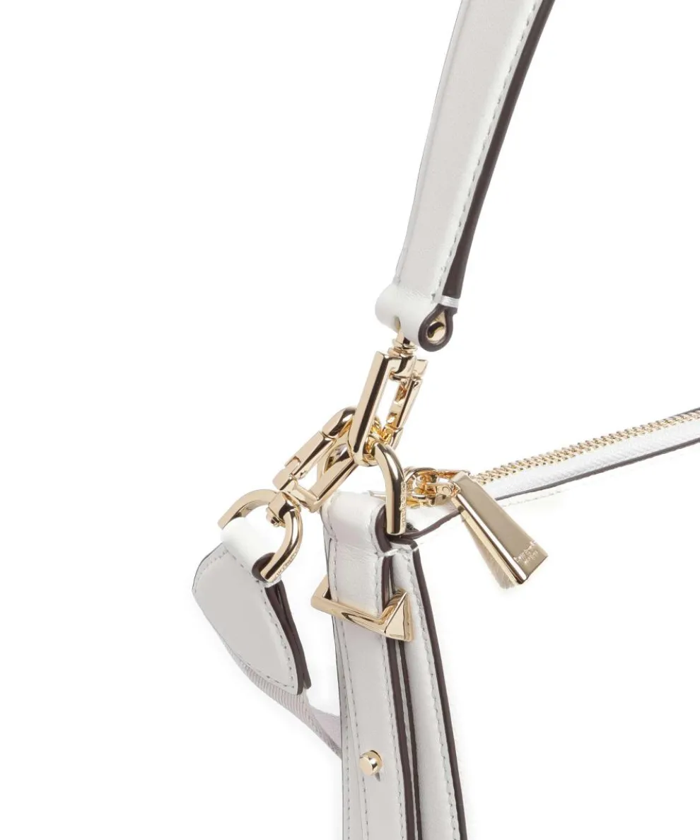 Liv Large Beuteltasche genarbtes Rindsleder weiß