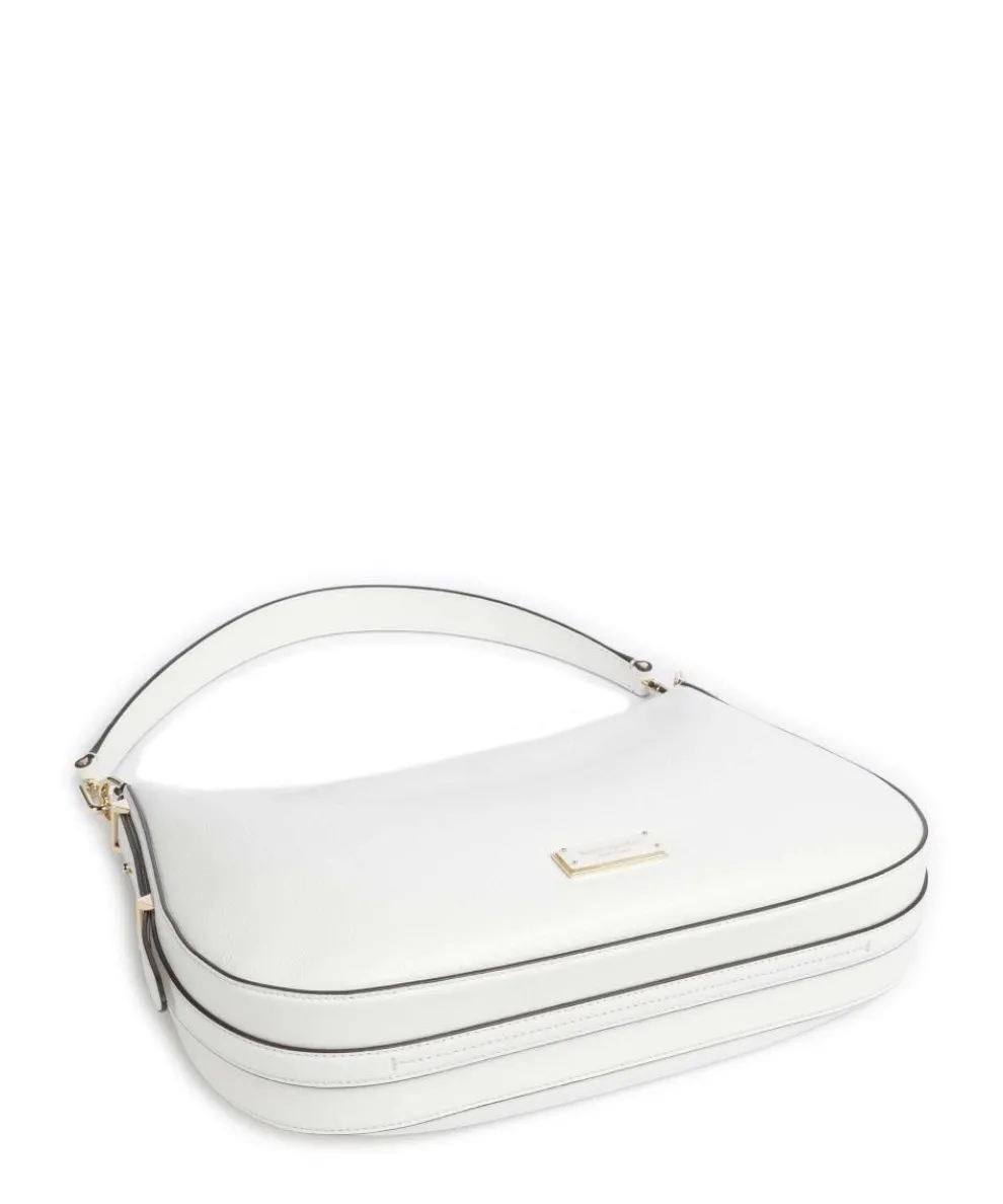 Liv Large Beuteltasche genarbtes Rindsleder weiß