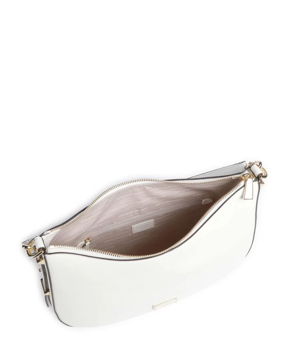 Liv Large Beuteltasche genarbtes Rindsleder weiß