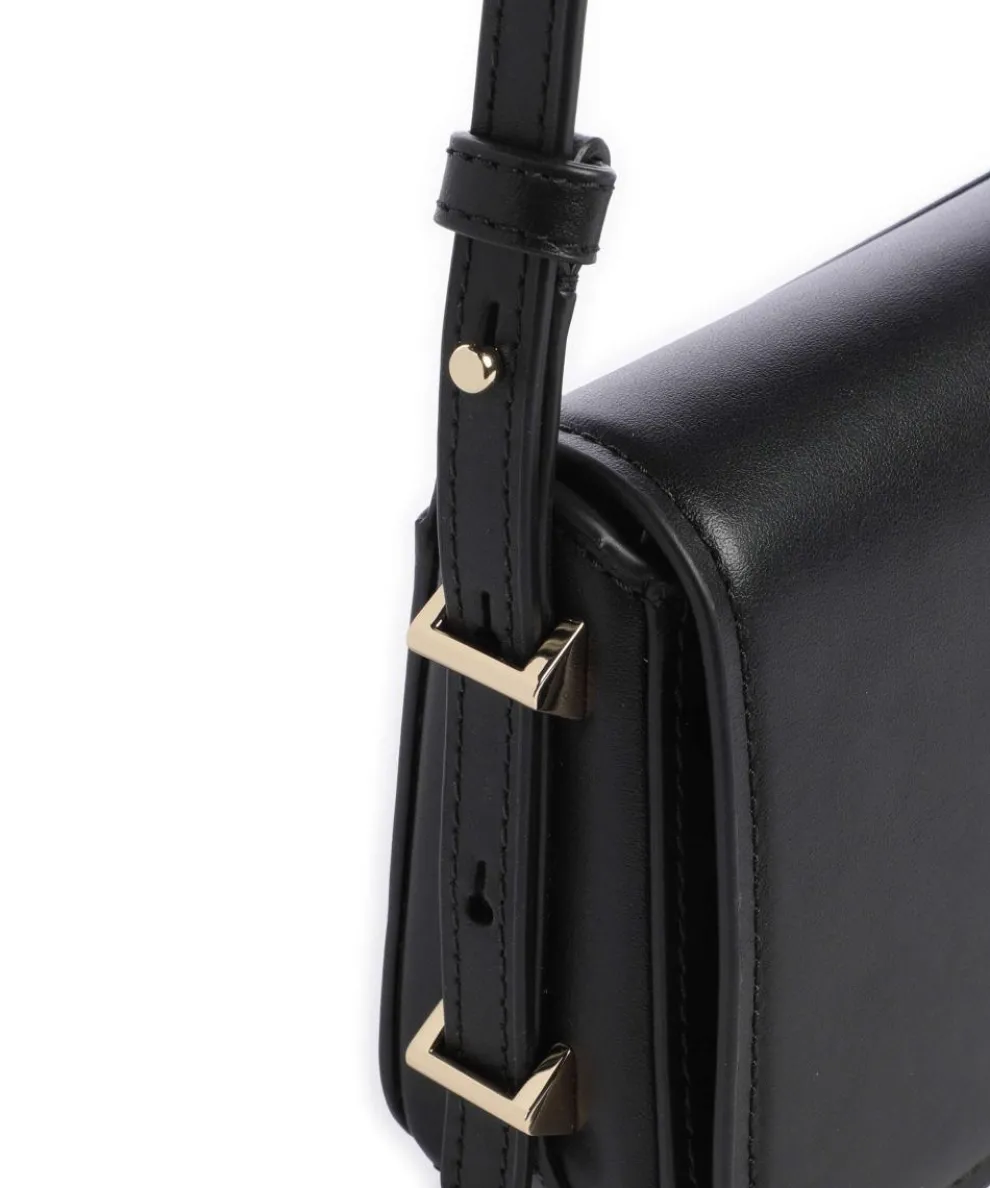 Liv Schultertasche fein genarbtes Rindsleder schwarz