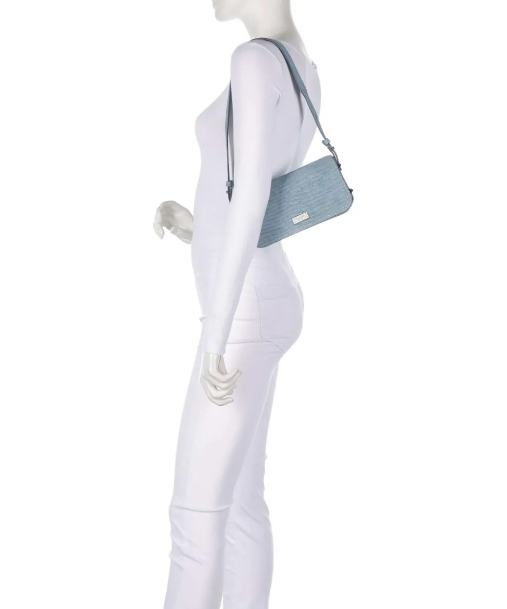 Liv Small Schultertasche aufgerautes Rindsleder blau