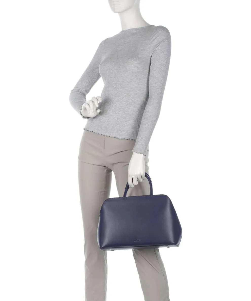 Liverpool Street Handtasche fein genarbtes Rindsleder dunkelblau