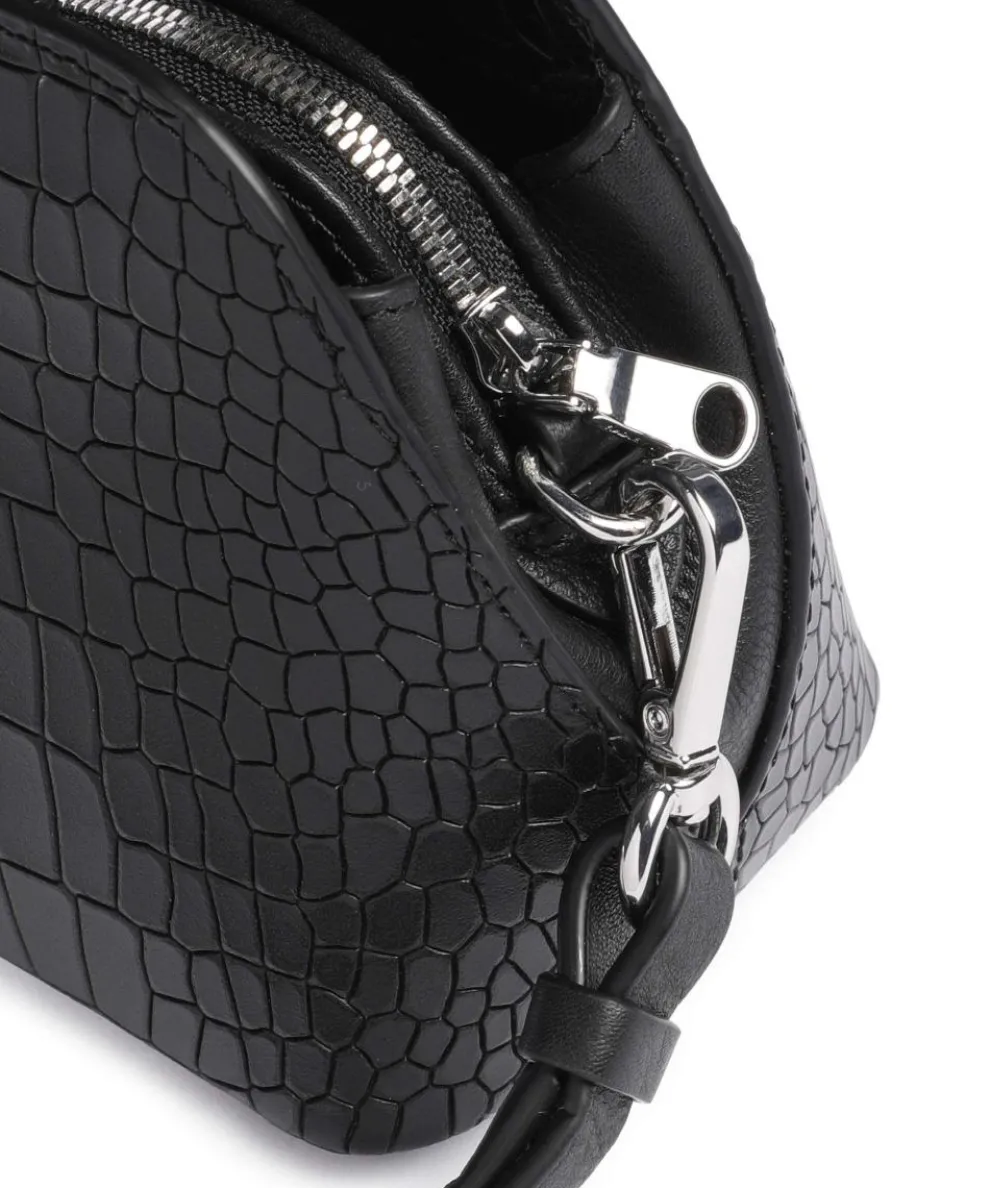 Liverpool Street Icon Umhängetasche geprägtes Rindsleder schwarz