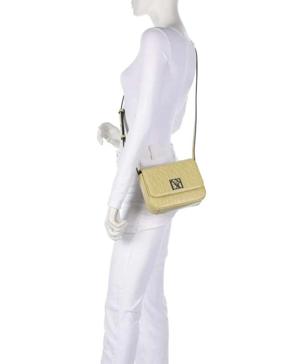 Liz M Umhängetasche Lederimitat gelbgrün