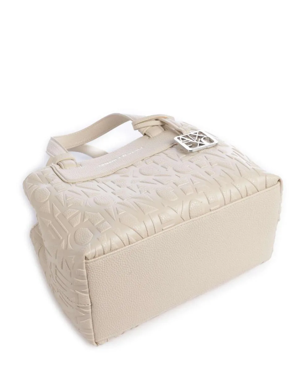 Liz Monogram S Handtasche Lederimitat vanillegelb