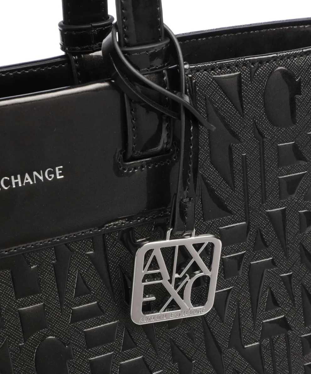 Liz Patent M Shopper Lederimitat schwarz