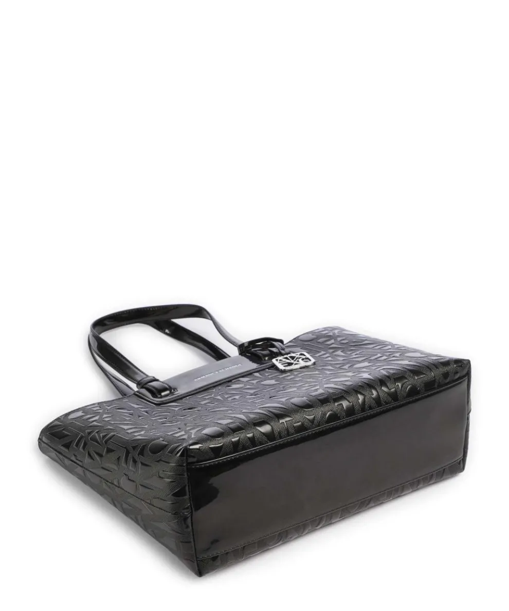 Liz Patent M Shopper Lederimitat schwarz