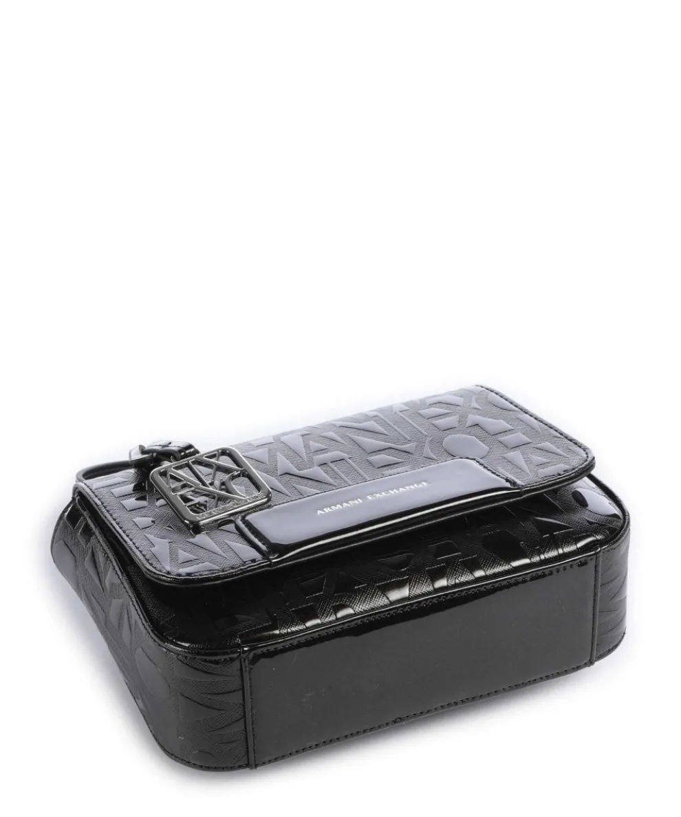 Liz Patent Umhängetasche Lederimitat schwarz