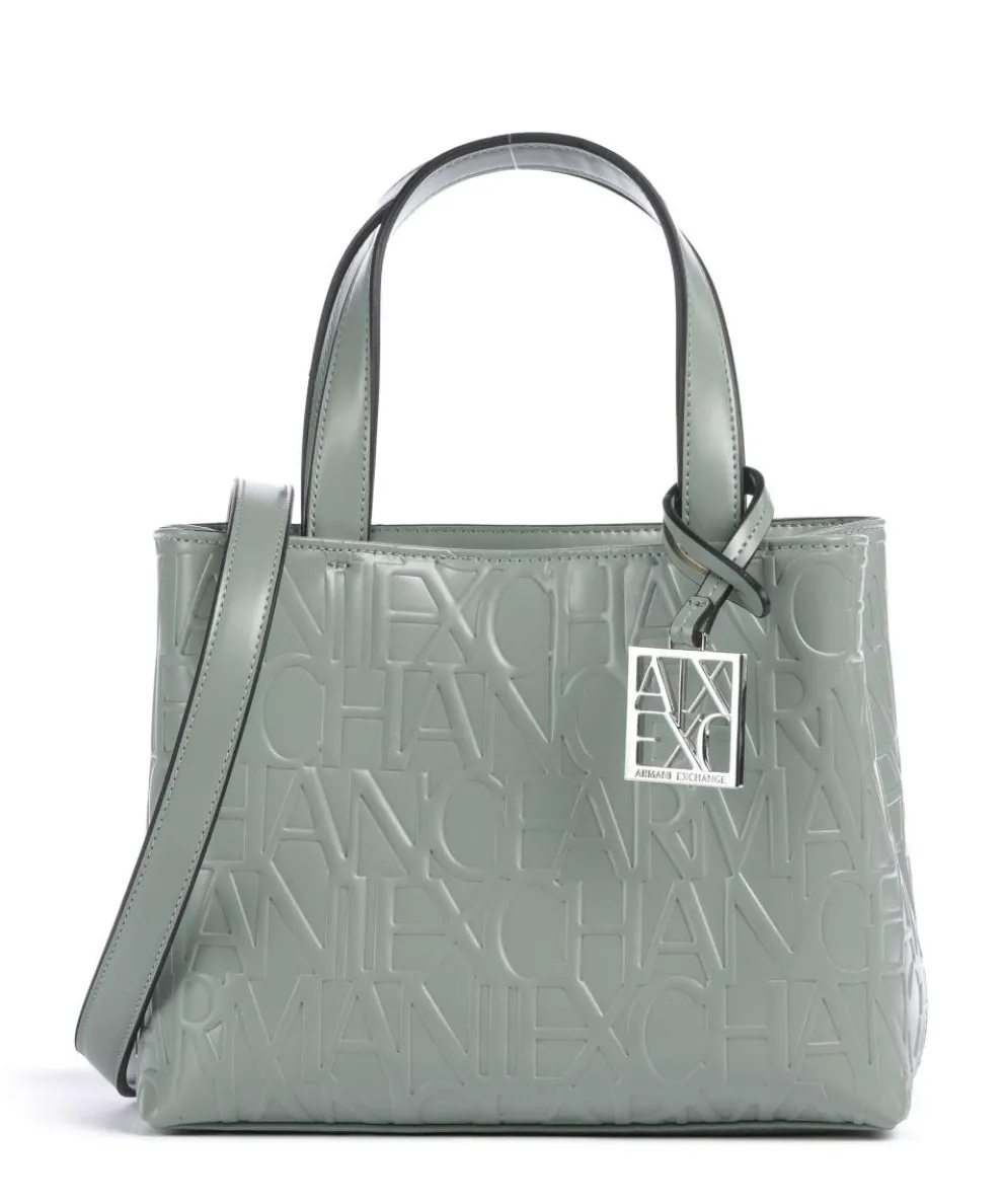 Liz S Handtasche Lederimitat graugrün