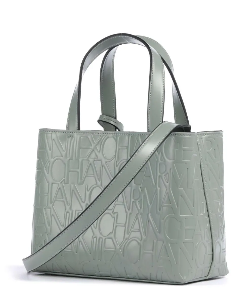 Liz S Handtasche Lederimitat graugrün