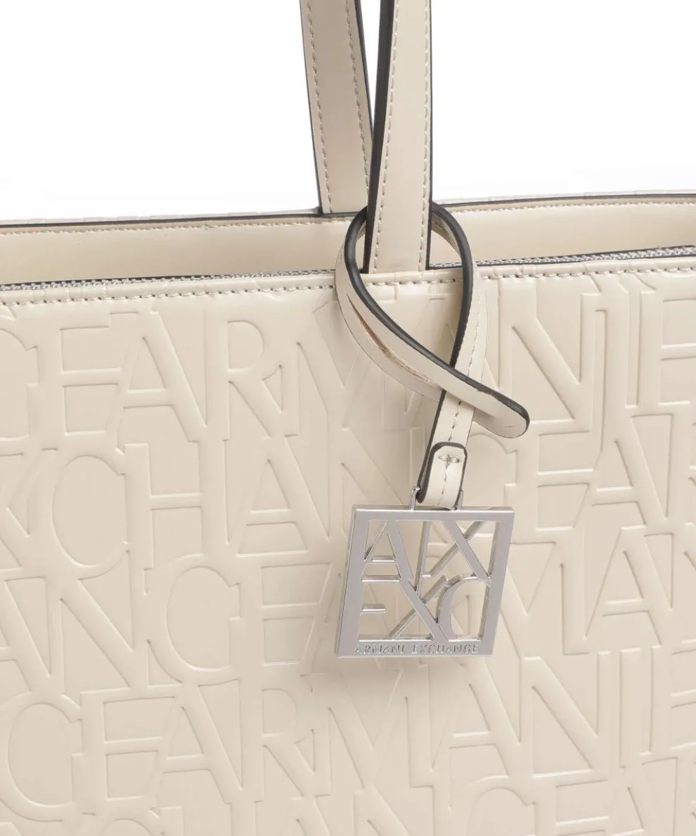 Liz Shopper Lederimitat elfenbein