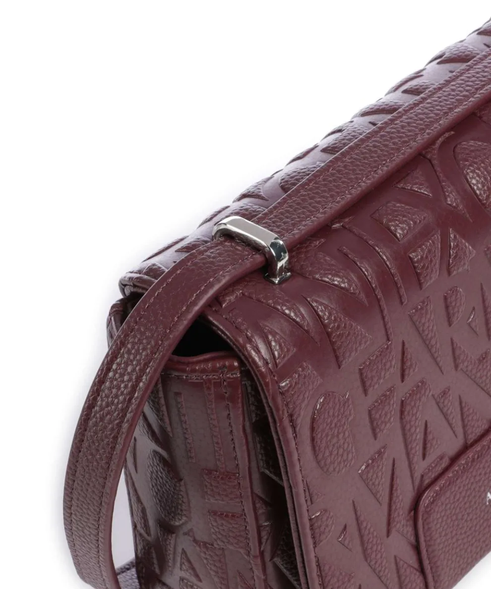 Liz Umhängetasche Lederimitat wein