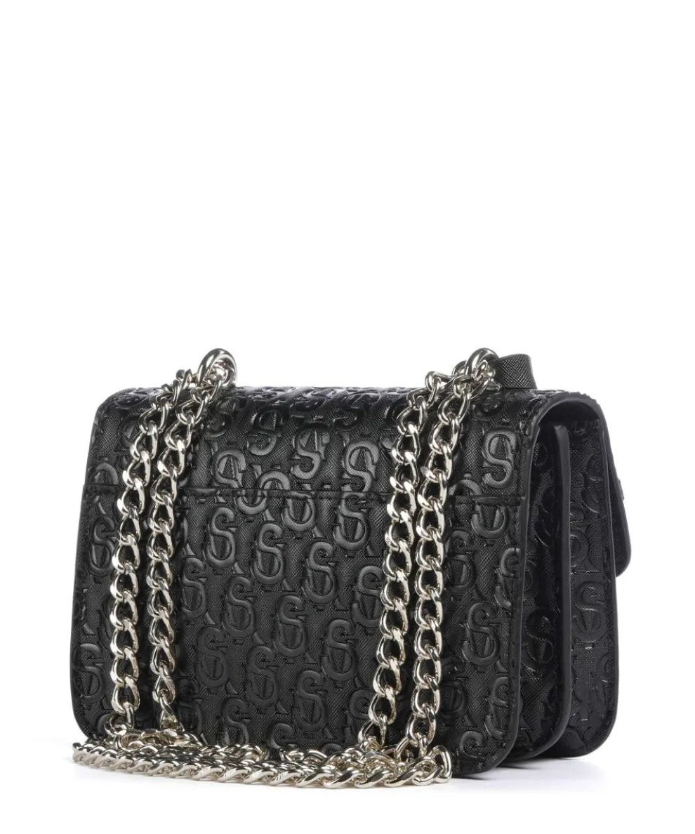 BCOAL-E Schultertasche Lederimitat schwarz