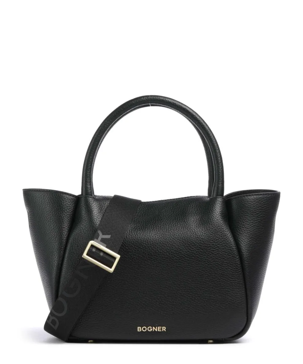 Wallis Raja Handtasche genarbtes Rindsleder schwarz