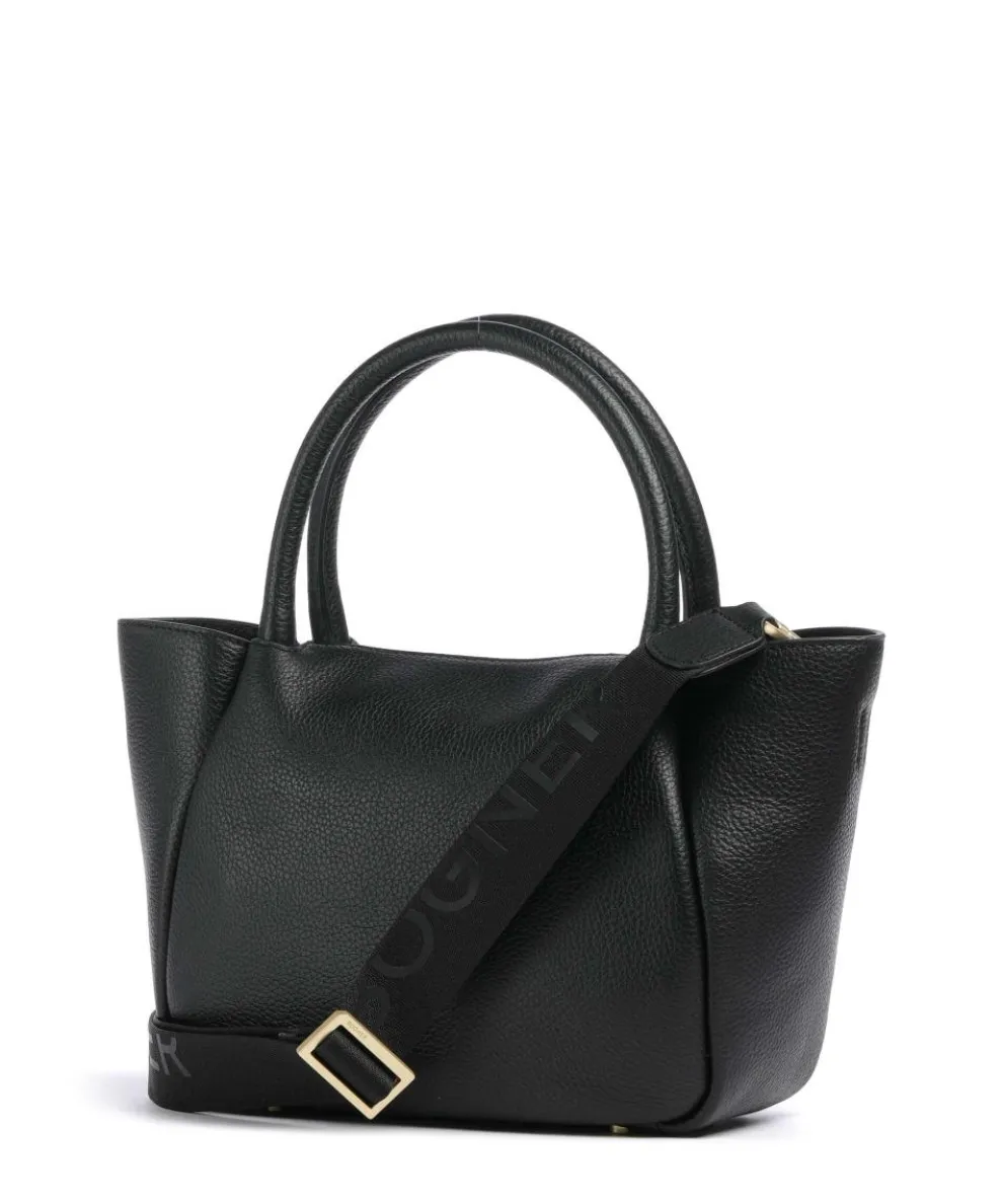 Wallis Raja Handtasche genarbtes Rindsleder schwarz