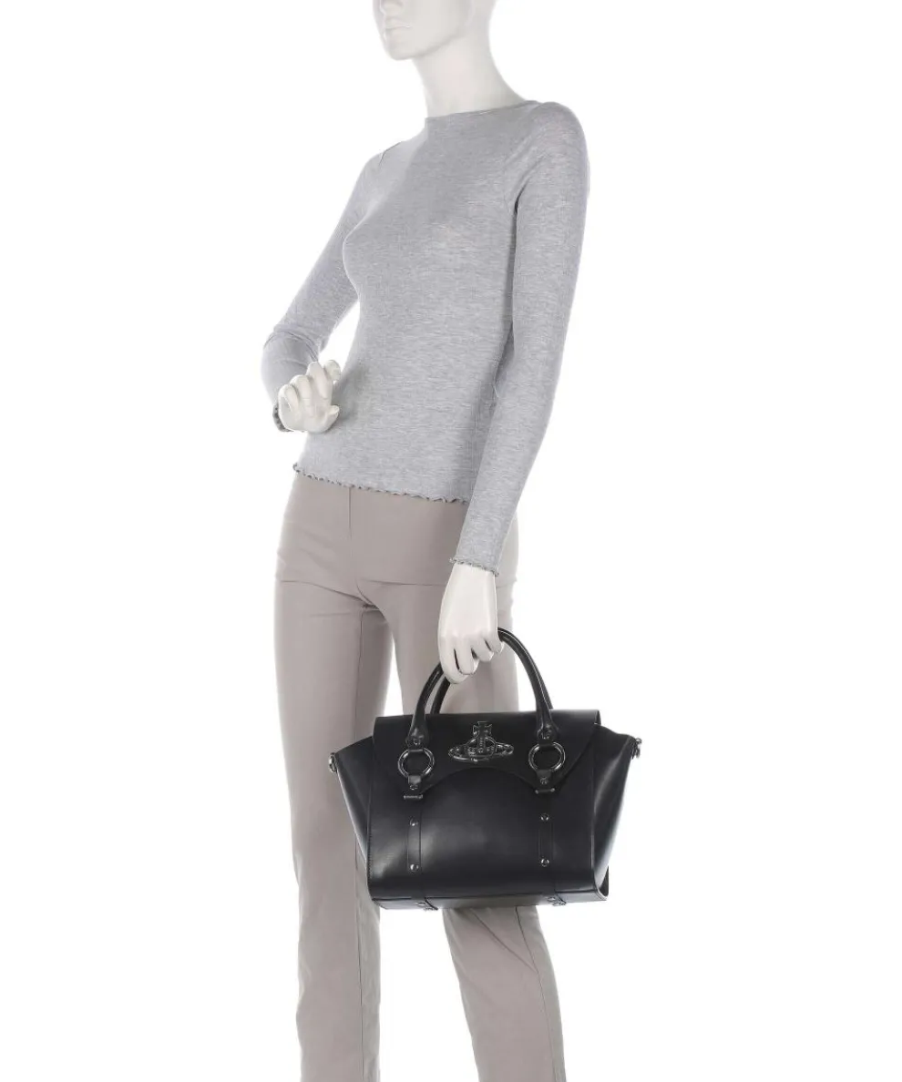 Betty Smooth Medium Handtasche fein genarbtes Rindsleder schwarz