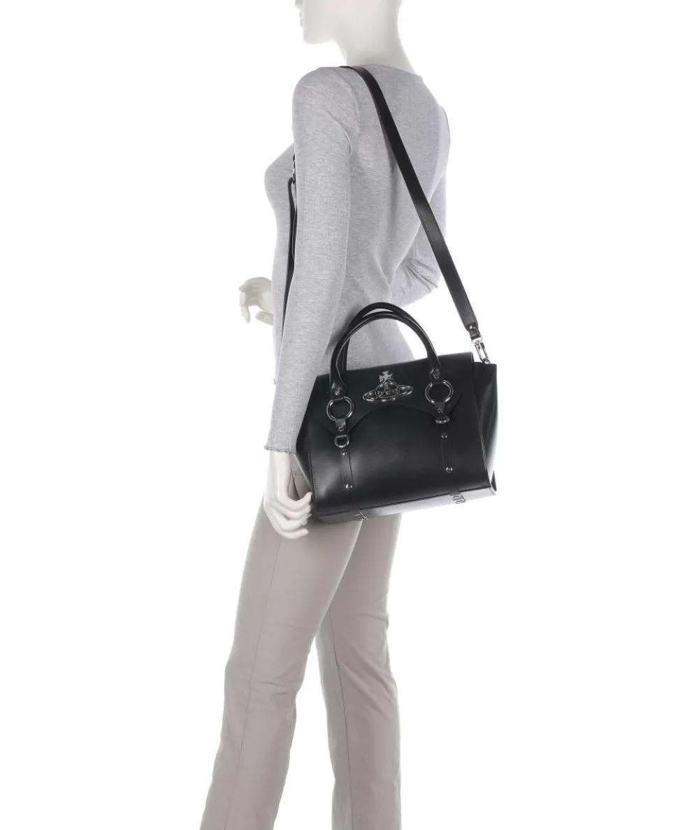 Betty Smooth Medium Handtasche fein genarbtes Rindsleder schwarz