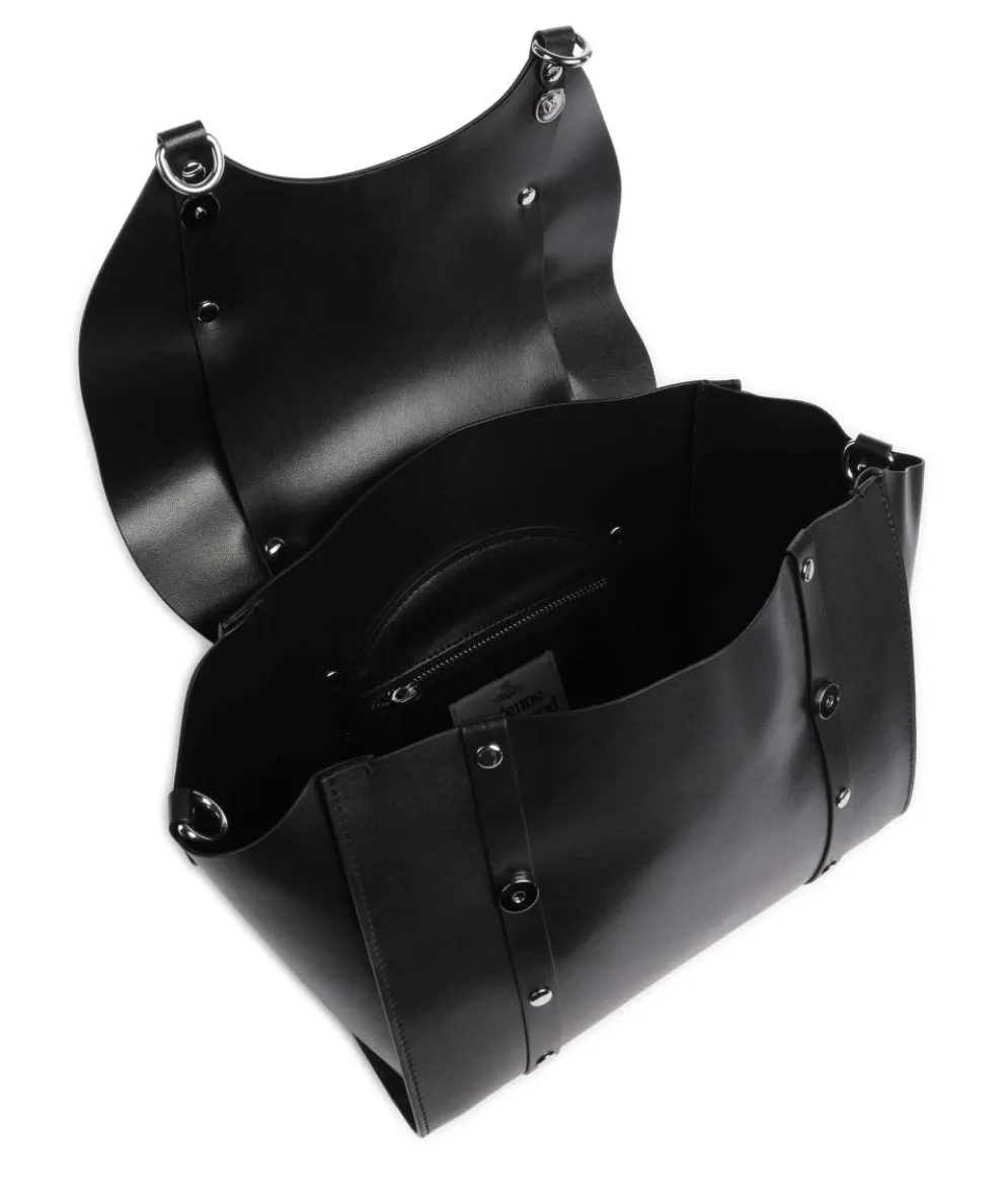 Betty Smooth Medium Handtasche fein genarbtes Rindsleder schwarz