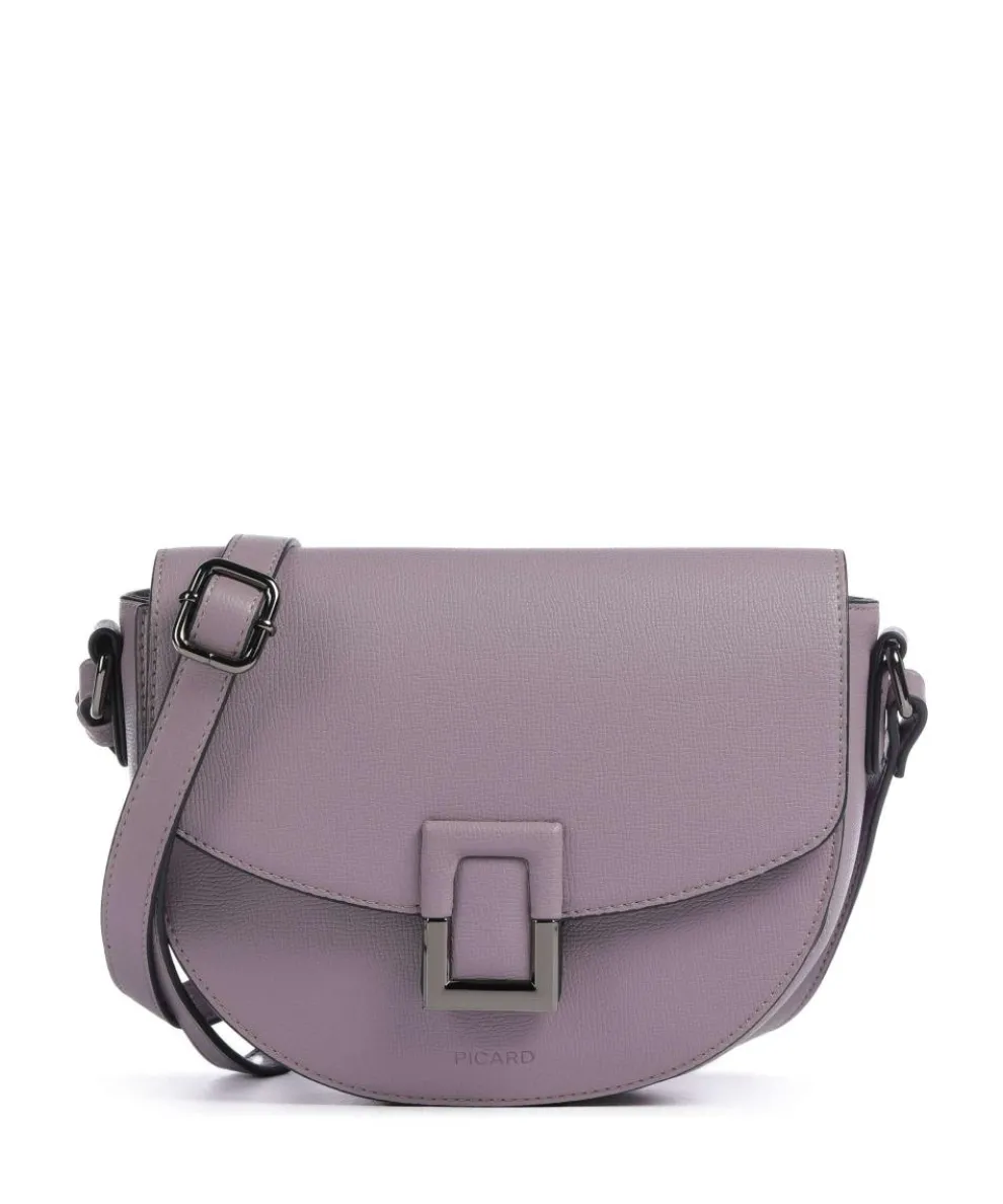 Locco Umhängetasche Lederimitat violett