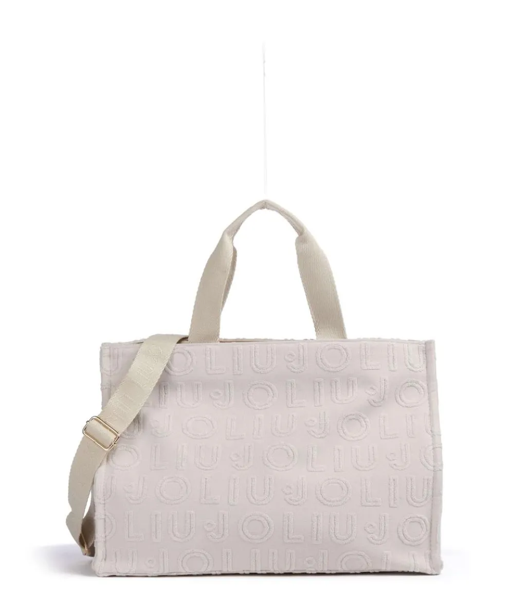 Logo Shopper Baumwolle, Polyester champagner