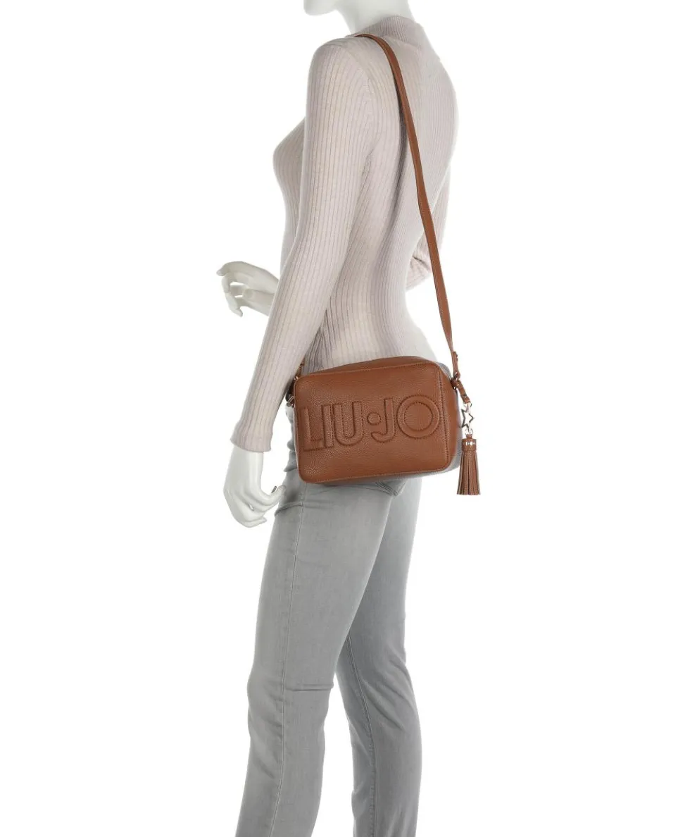 Logo Umhängetasche Lederimitat tan